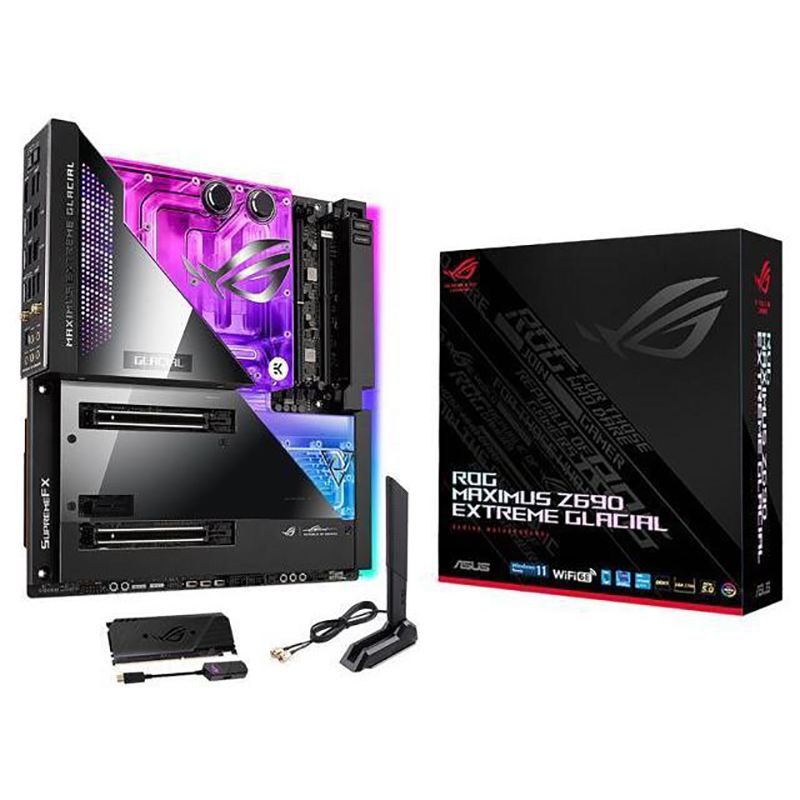Asus ROG Maximus Z690 Extreme Glacial LGA 1700 DDR5 E-ATX Motherboard (ROG MAXIMUS Z690 EXTREME GLACIAL)