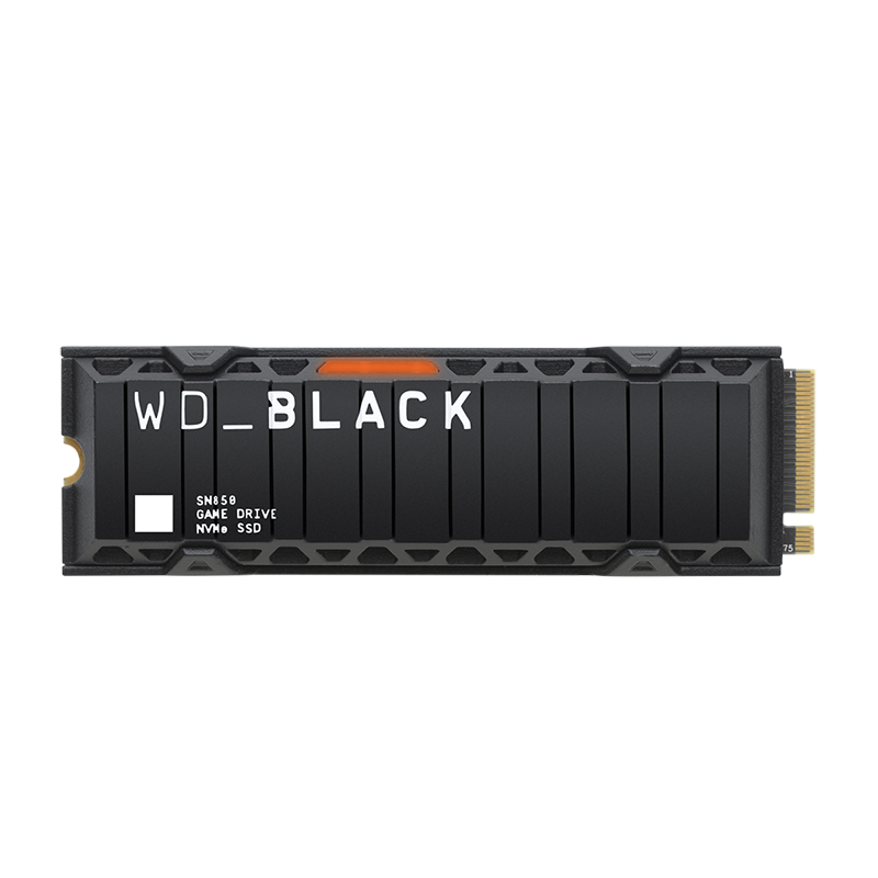 Western Digital 2TB Black SN850 PCIe Gen4 M.2 NVMe SSD with Heatsink (WDS200T1XHE)