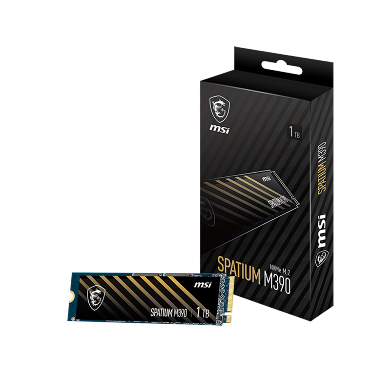 MSI Spatium M390 500GB PCIe Gen3 M.2 NVMe SSD (MSI SPATIUM M390 500GB)