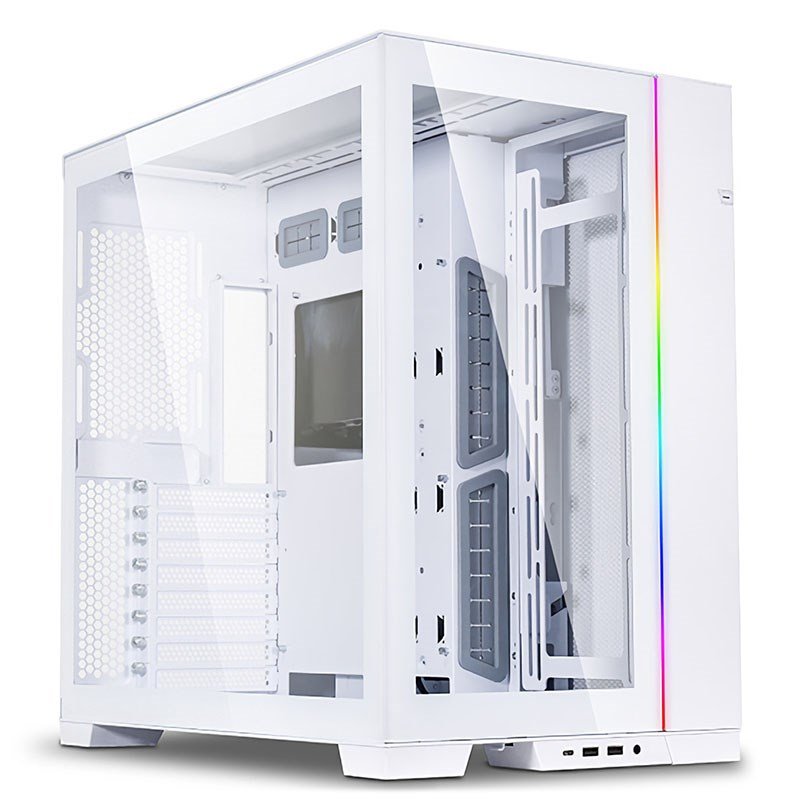 Lian Li PC-O11 Dynamic Evo TG Mid Tower E-ATX Case - White - OPENED BOX 73165