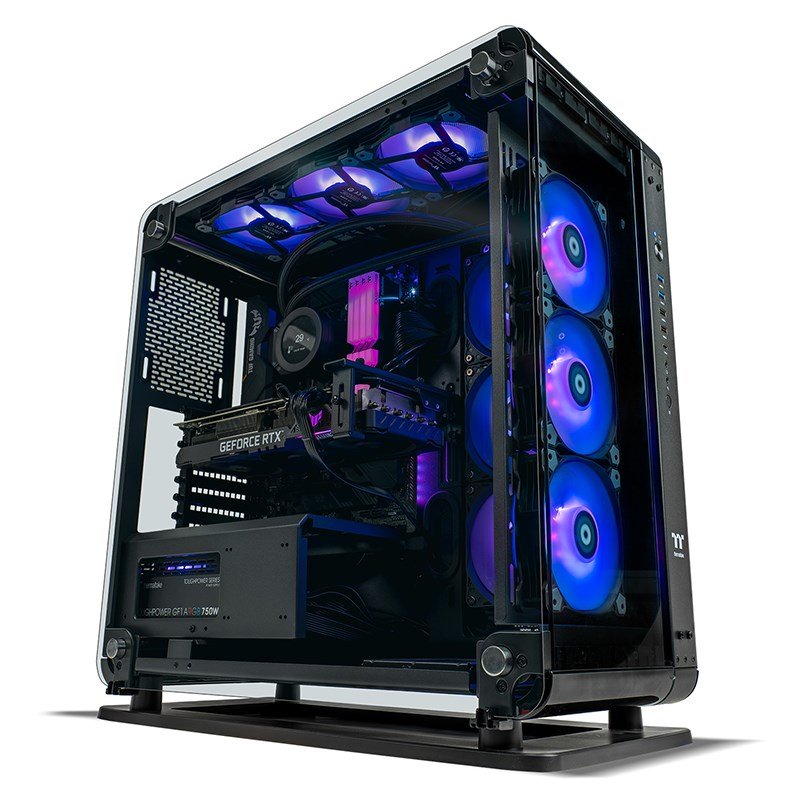 Thermaltake Rapture Xtreme V3 AMD 5800X RTX 3080 500GB SSD 32GB RAM W10H Gaming Desktop PC (CA-4T2-00D1WA-01)