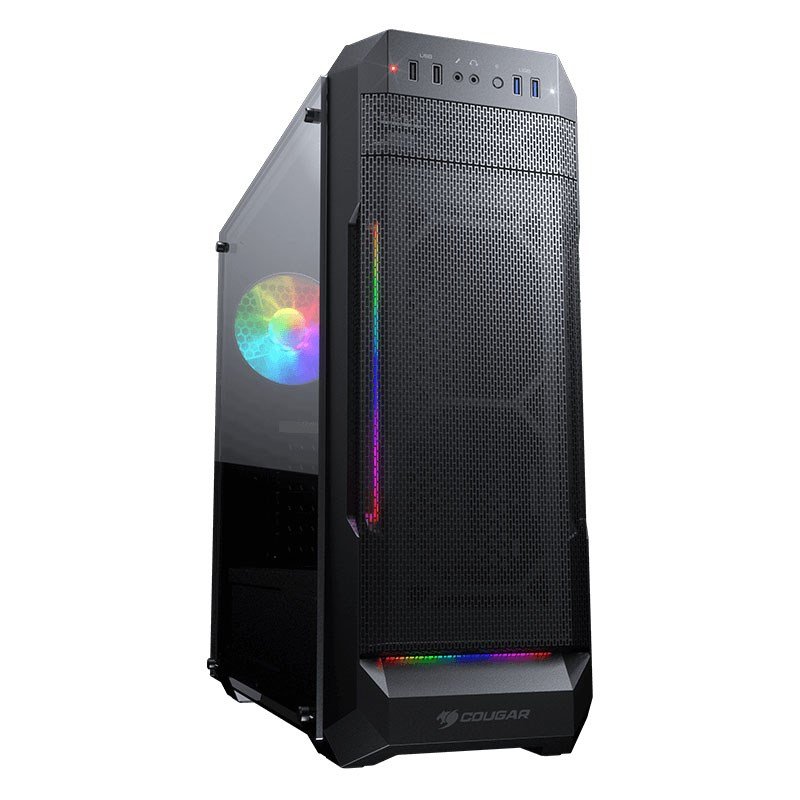 Cougar MX331 Mesh-G RGB Tempered Glass Mid Tower ATX Case (MX331 Mesh-G)