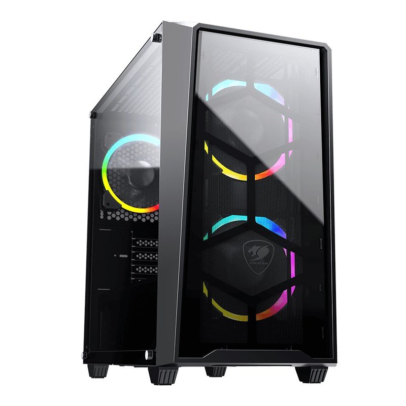 Cougar MG120-G RGB Tempered Glass Micro ATX Mini Tower Case Black (MG120-G RGB)