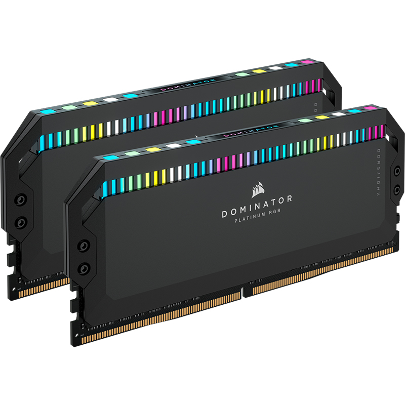 Corsair Dominator Platinum RGB 64GB (2x32GB) C40 5200MHz DDR5 DRAM (CMT64GX5M2B5200C40)