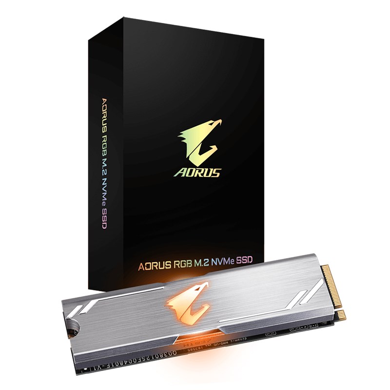Gigabyte Aorus 256GB RGB PCIe 3.0 M.2 2280 NVMe SSD (GP-ASM2NE2256GTTDR)