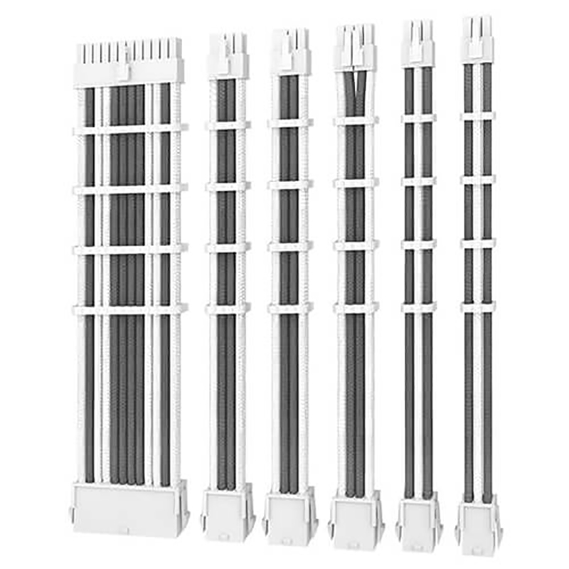 Antec PSU Sleeved Extension Cable Kit V2 Grey/White