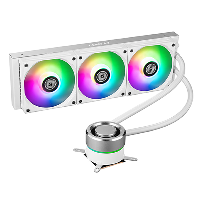 Lian Li Galahad 360 Closed Loop ARGB AIO Liquid CPU Cooler - White