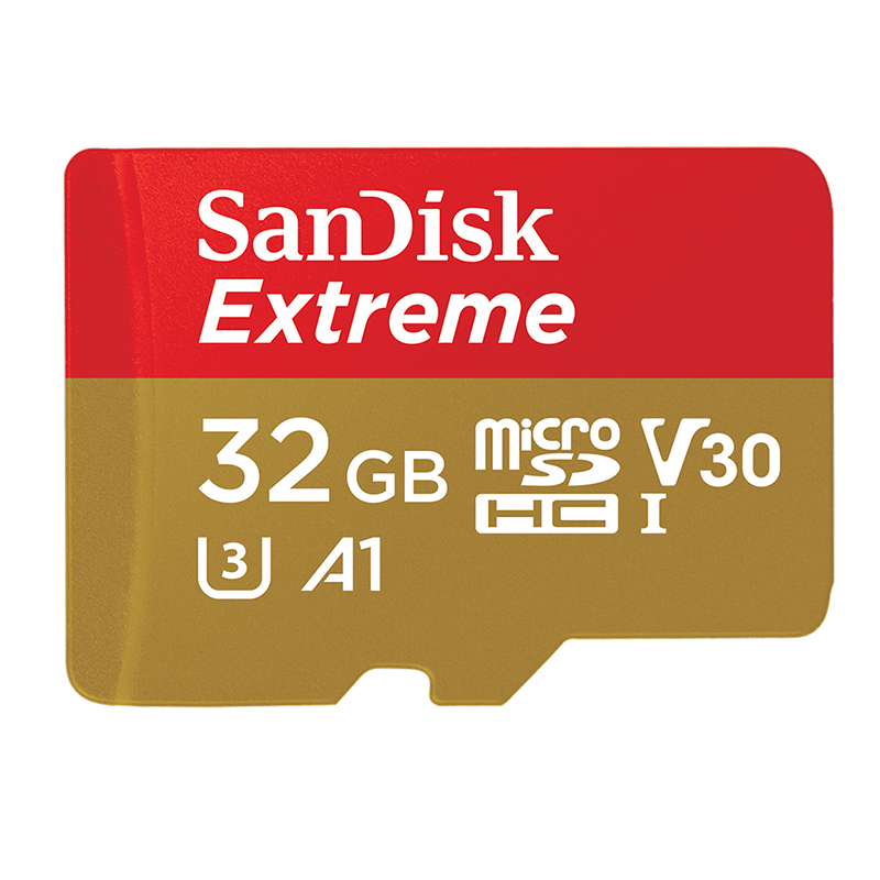 SanDisk Extreme 32GB 100MB/s V30 MicroSDHC Card (SDSQXAF-032G-GN6AA)