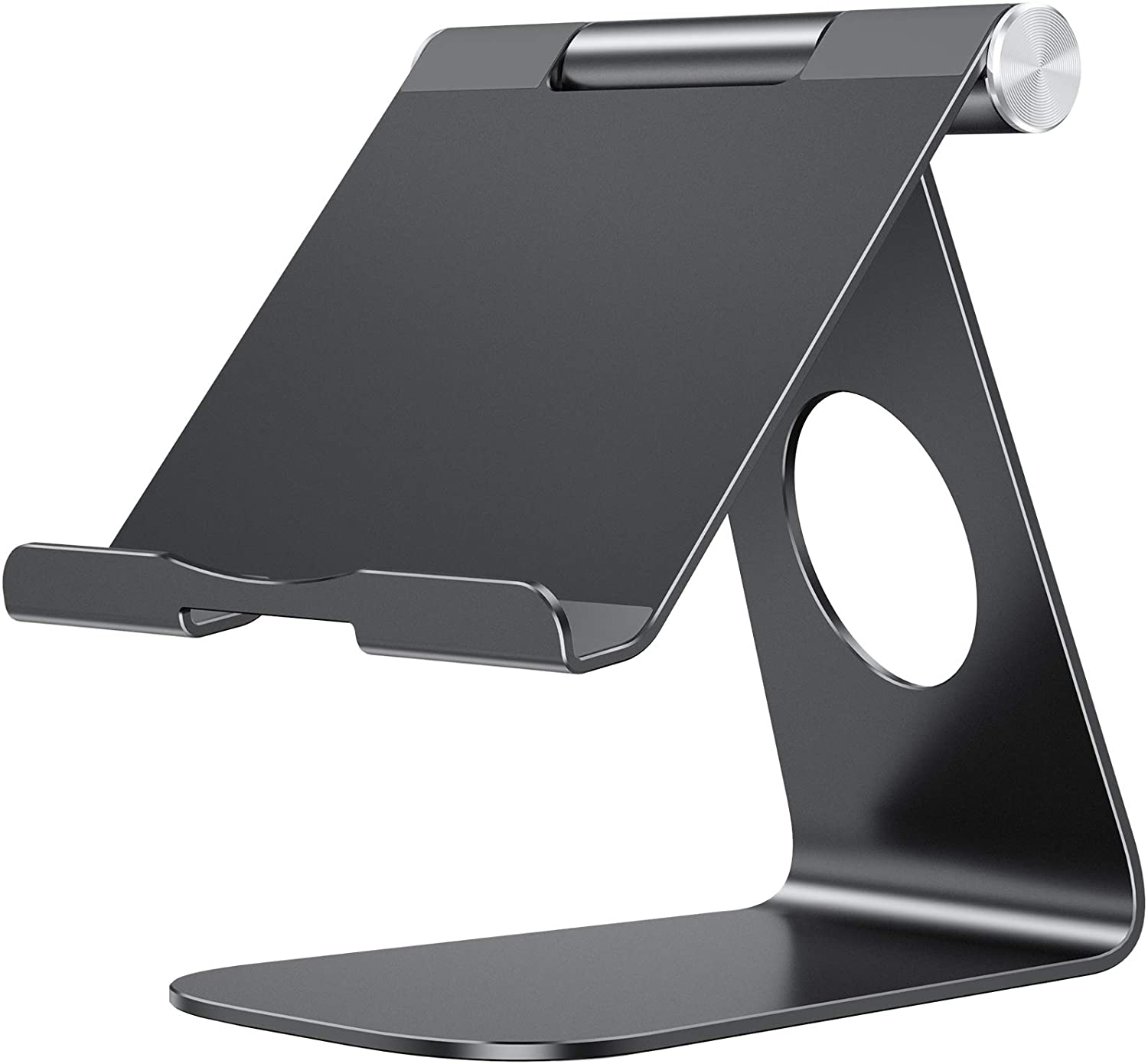 Y-FRUITFUL Adjustable Tablet Stands Ipad Holder for Desk Compatible with iPad Air/Mini,iPad 10.2/9.7,Pro 11/12.9,Mobile Phone,Tablet,Nintendo(Black)