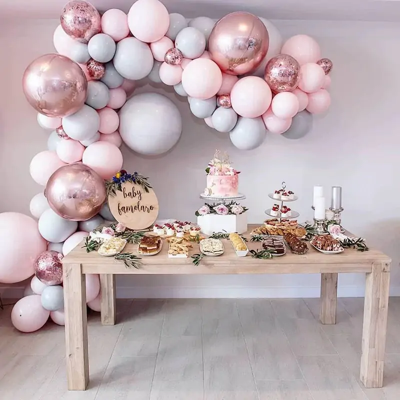 DIY Balloon Arch Garland Kit Blue Pink Green Black Gold Latex Balloons for  Baby Shower Boy Girl Wedding Birthday Party Decorations