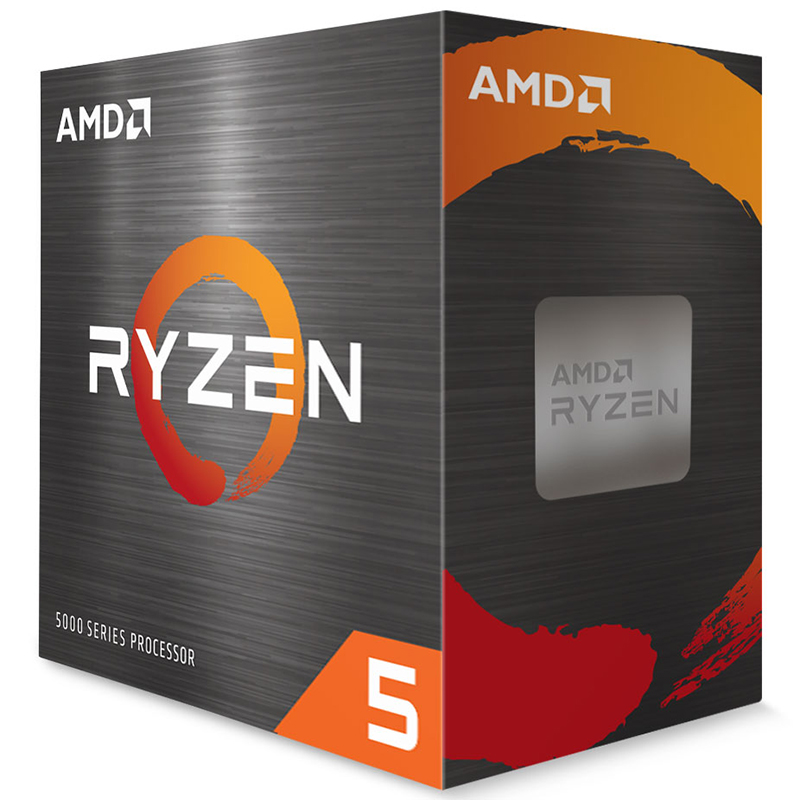 AMD Ryzen 5 5600 6 Core AM4 4.2Ghz CPU Processor with Wraith Stealth Cooler (100-100000927BOX)
