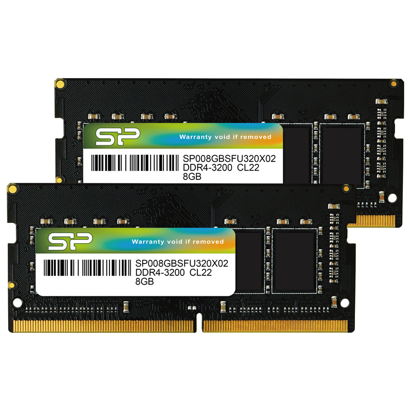 Silicon Power 16GB (2x8GB) SP016GBSFU320X22 3200Mhz CL22 DDR4 SODIMM Laptop RAM