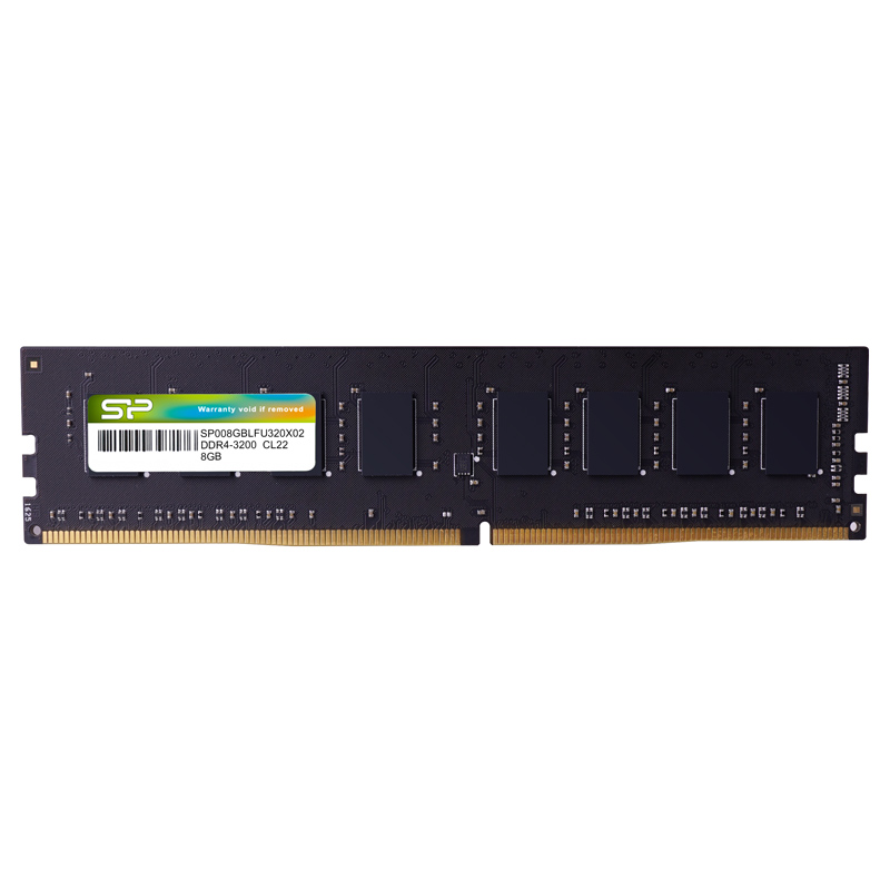 Silicon Power 8GB SP008GBLFU320X02 CL22 UDIMM 3200MHz DDR4 RAM Single Desktop Memory