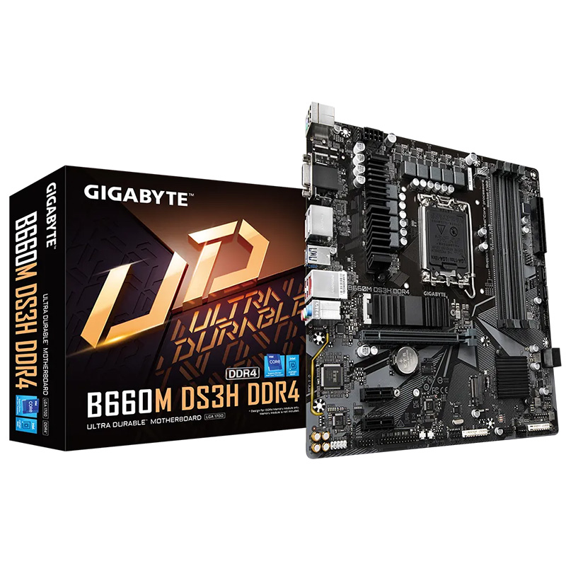Gigabyte B660M DS3H LGA 1700 DDR4 Micro ATX Motherboard (B660M DS3H DDR4)