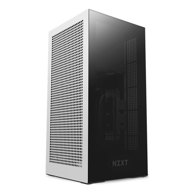 NZXT H1 V2 Mini-ITX Case with AIO Liquid Cooled TG 750W PSU Matte White (CS-H11BW-AU)