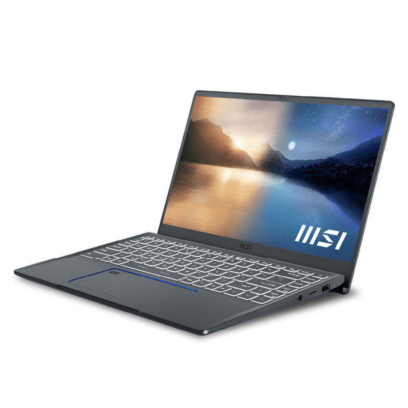 MSI Prestige 14 A11SB 14in FHD 60Hz i7-1185G7 MX450 512GB SSD 16GB RAM W10P Laptop - Carbon Grey (PRESTIGE 14 A11SB-626AU)