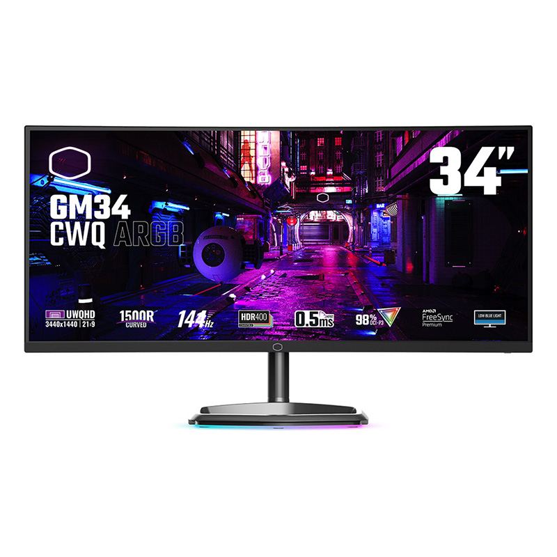 Cooler Master 34in QHD 240Hz RGB Curved Gaming Monitor (CMI-GM34-CWQA-AP)