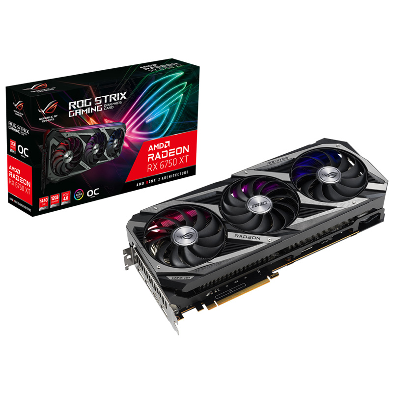 Asus ROG Strix RX 6750 XT OC 12GB Graphics Card (ROG-STRIX-RX6750XT-O12G-GAMING)