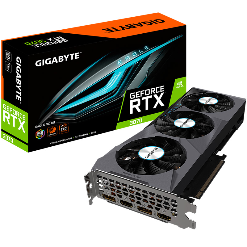 Gigabyte GeForce RTX 3070 Eagle V2 OC 8GB LHR Graphics Card (GV-N3070EAGLE OC-8GD 2.0)