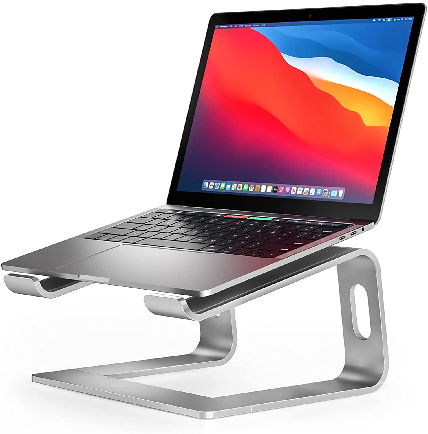 Laptop Stand Holder Aluminum Ergonomic Computer Stand Labtop Riser Detachable Notebook Stand Heavy Tablet Stand for 10-15.6” Laptops
