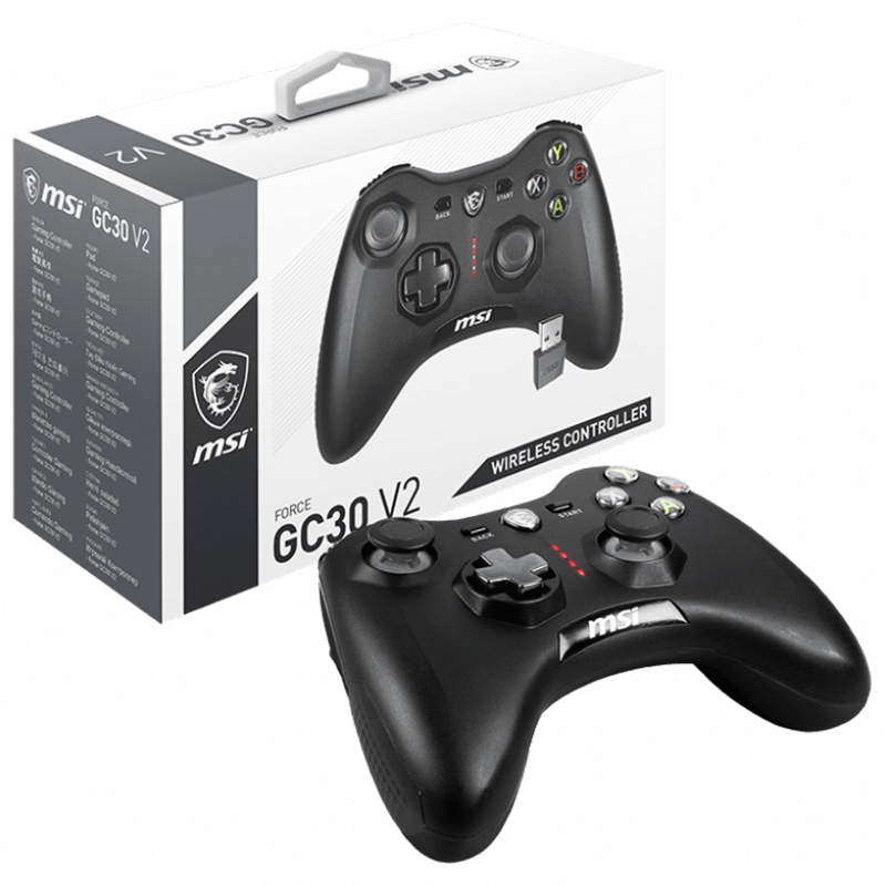 MSI Force GC30 V2 Wireless Game Controller - Black (S10-43G0080-EC4)