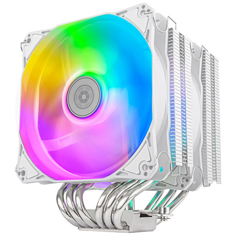 SilverStone Hydrogon D120 120mm Dual Tower ARGB CPU Cooler White (SST-HYD120W-ARGB)