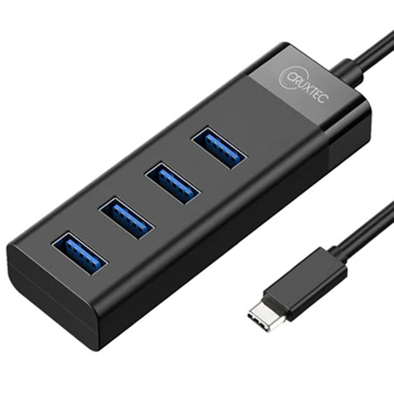 Cruxtec 4 Port High Speed USB C 3.0 HUB