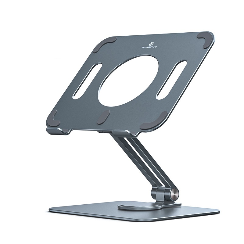 BONERUY iPad Stand Support,Adjustable Tablet Stand Holder with 360 Rotating Base,Compatible with iPad Pro 11/12.9,Mini,Air,4.7-13 inch Tablets