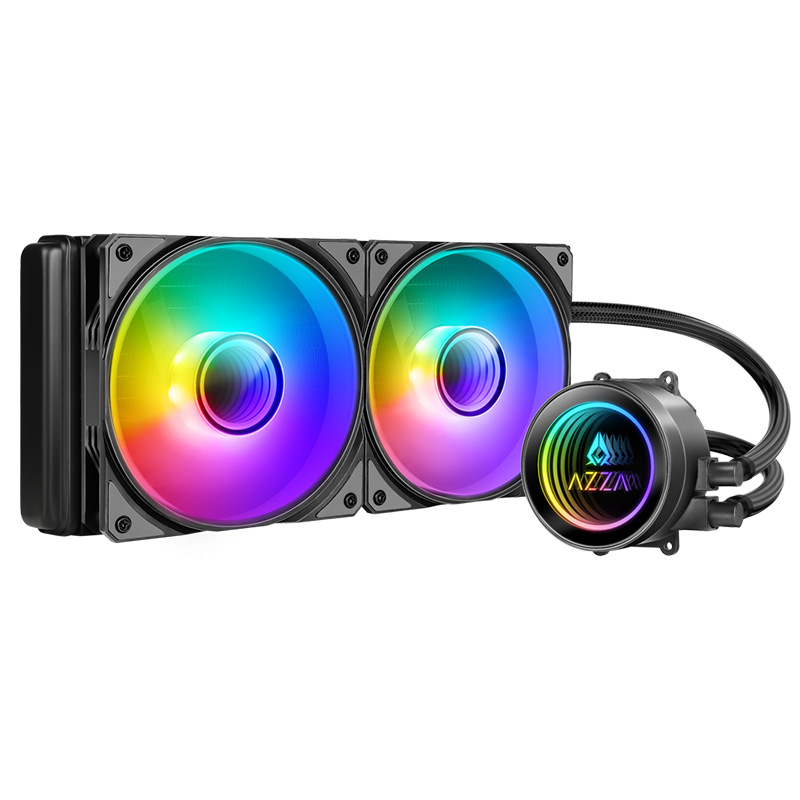 AZZA Galeforce 240mm ARGB AIO Liquid CPU Cooler