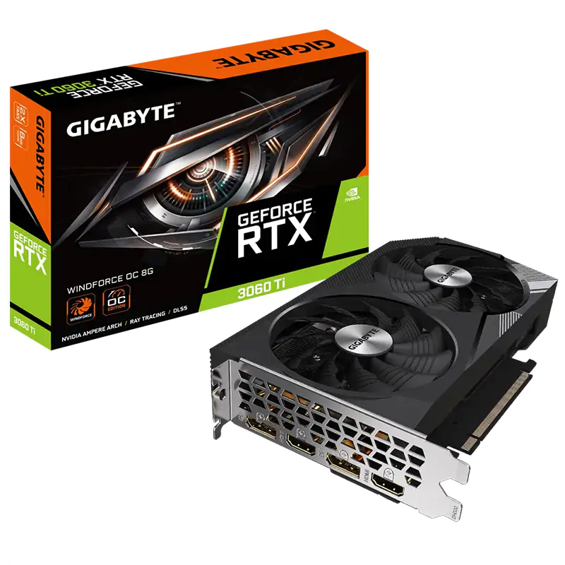 Gigabyte GeForce RTX 3060 Ti Windforce OC 8G LHR