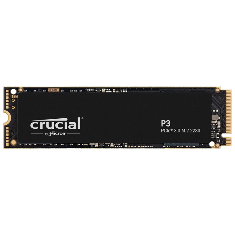 Crucial P3 500GB M.2 2280 SSD 本体 SSD-Hard-Drives-Crucial-P3-