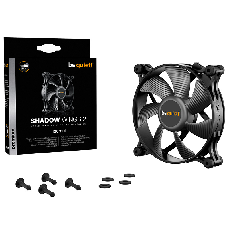 be quiet! Shadow Wings 2 120mm Case Fan Black