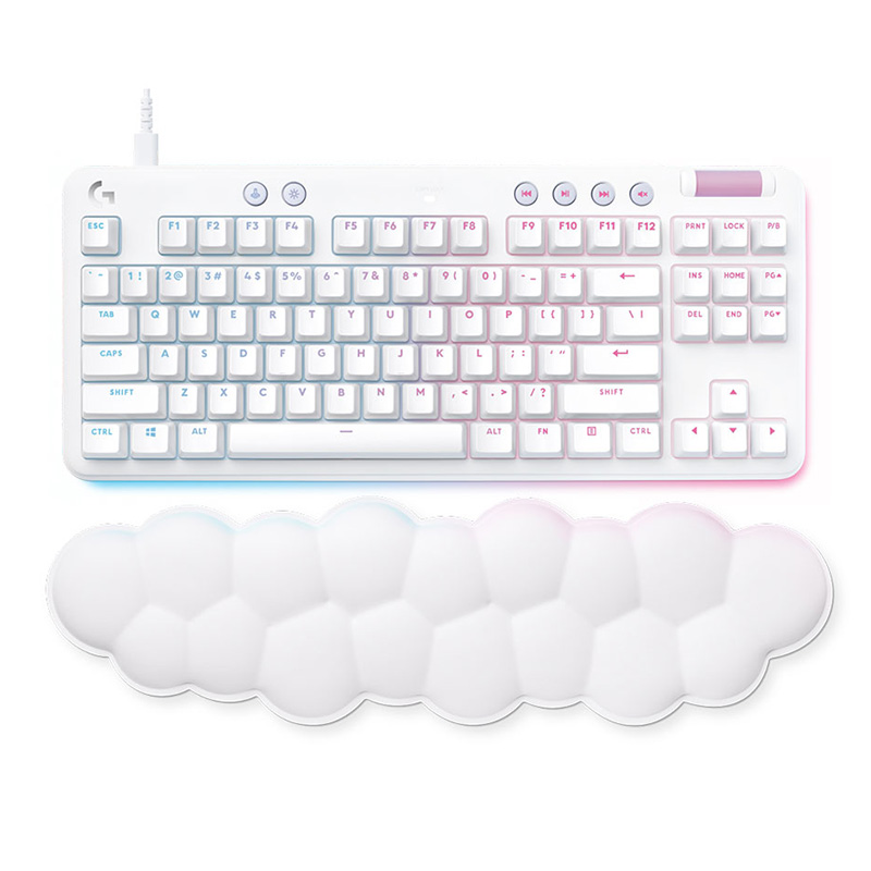 Logitech G713 RGB Wired Mechanical Gaming Keyboard - White English Tactile - Aurora Collection (920-010427)