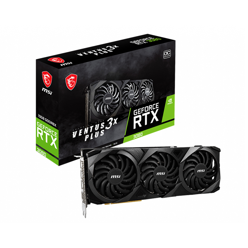 MSI GeForce RTX 3080 VENTUS 3X PLUS 10G OCV1 LHR Graphics Card (MSI GeForce RTX 3080 VENTUS 3X PLUS 10G OCV1 LHR)