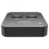 Enclosures-Docking-Simplecom-SD550-USB-3-2-Gen-2-to-Dual-Bay-NVMe-M-2-SSD-Docking-Station-2