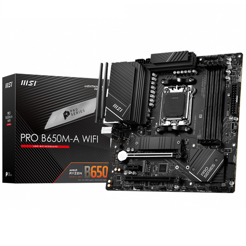 MSI Pro B650M-A WiFi AM5 mATX Motherboard (PRO B650M-A WIFI)