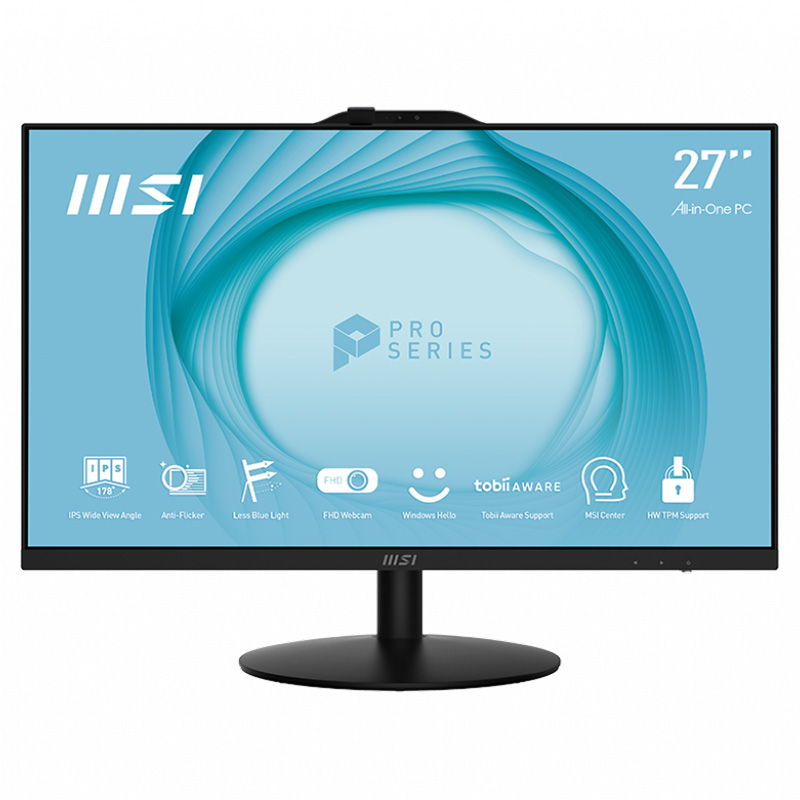 MSI PRO AP272 27in FHD IPS Non-Touch i7-12700 1TB SSD 16GB RAM W11P All in One PC - Black(PRO AP272 12M-005AU)