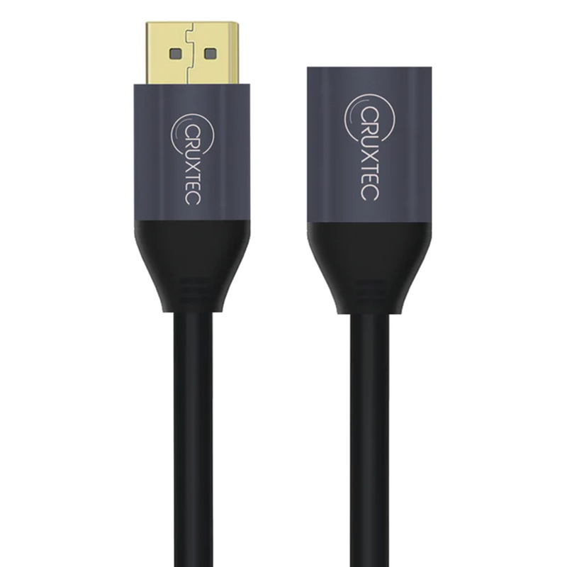 Cruxtec Displayport 1.4 8K@60Hz Male to Female Extension Cable - 50cm