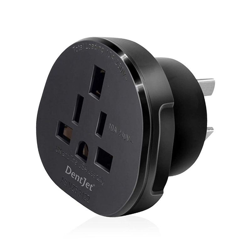 Universal Travel Adaptor to Australia 3Pin Black with Insolation (ADC-AUTravel-B)