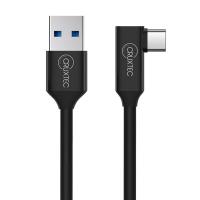 Cruxtec VAC-03-BK 3m USB-A to USB-C 90 degree angle VR Cable