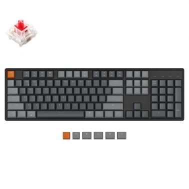 Keychron Keyboard Red Keychron K10 RGB Aluminum Frame Wireless Full Hot-Swappable Mechanical ...