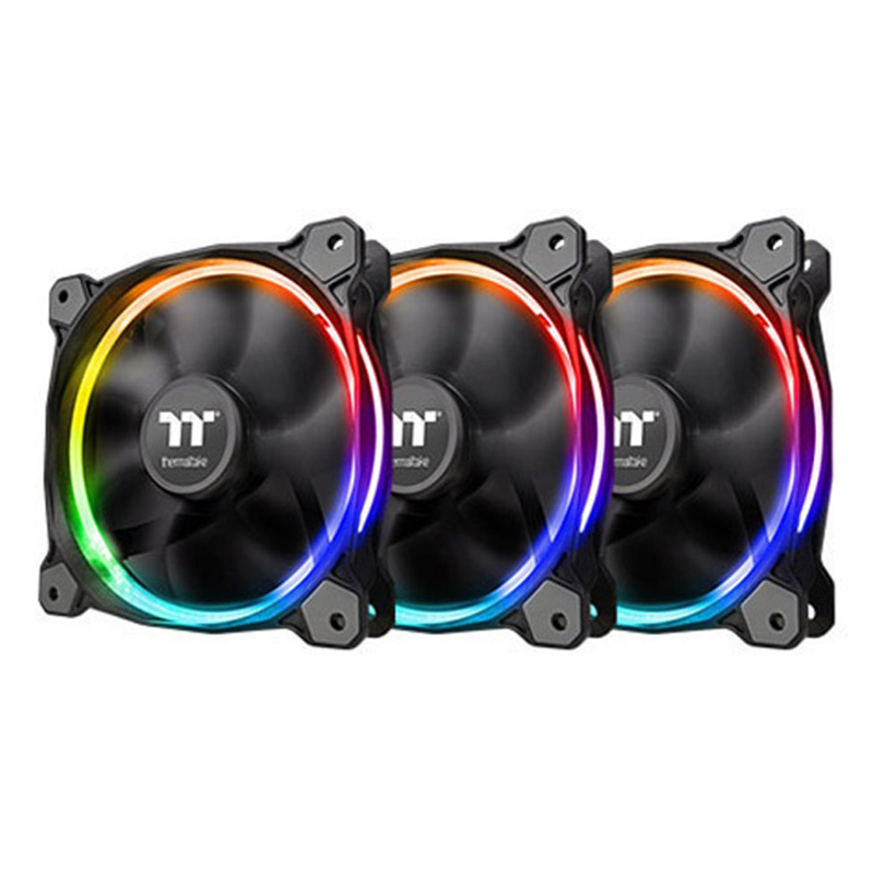 Thermaltake Ring 120mm 12 LED RGB Radiator Fan Sync Edition 3 Pack (CL-F071-PL12SW-A)