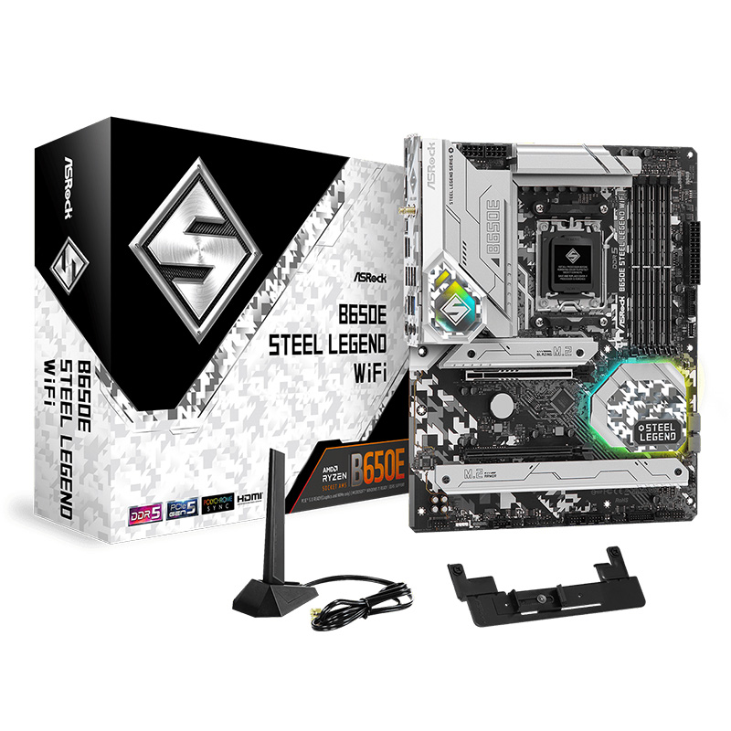 Asrock B650E Steel Legend WiFi AM5 ATX Motherboard