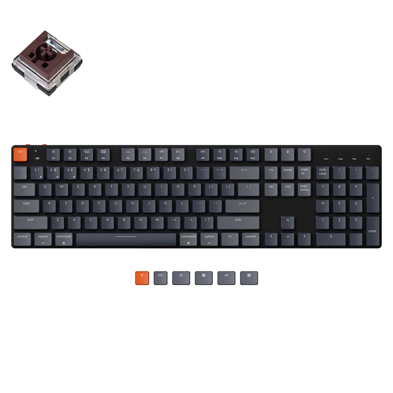 Keychron K5 SE RGB Wireless Full Hot-Swappable Optical Mechanical Keyboard - Brown Switch (KBKCK5SEE3BROWN)