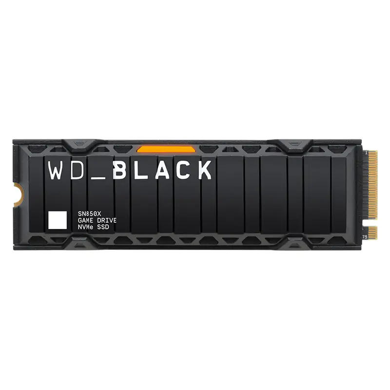 Western Digital 2TB Black SN850 PCIe Gen4 NVMe SSD with Heatsink  (WDS200T2XHE)