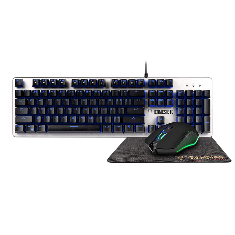 Gamdias Hermes E1C Mechanical Keyboard Mouse and Mousepad Gaming Combo