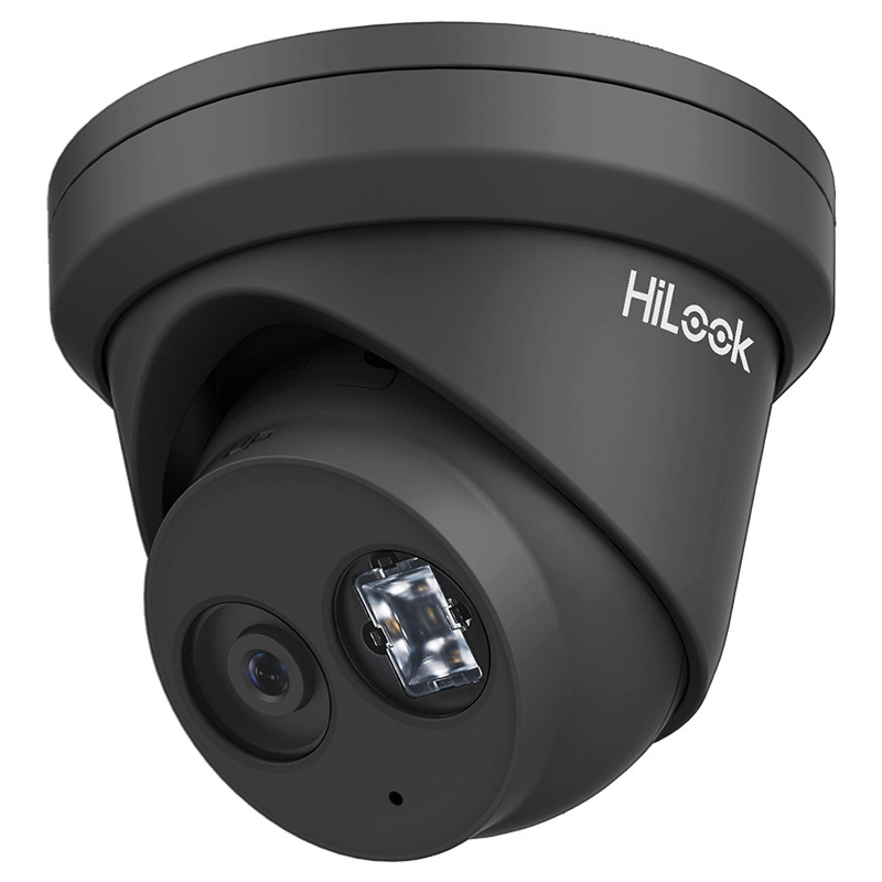 Hikvision HiLook 8MP 2.8mm Smart AI Starlight Network IR Turret Camera with Built-in Mic