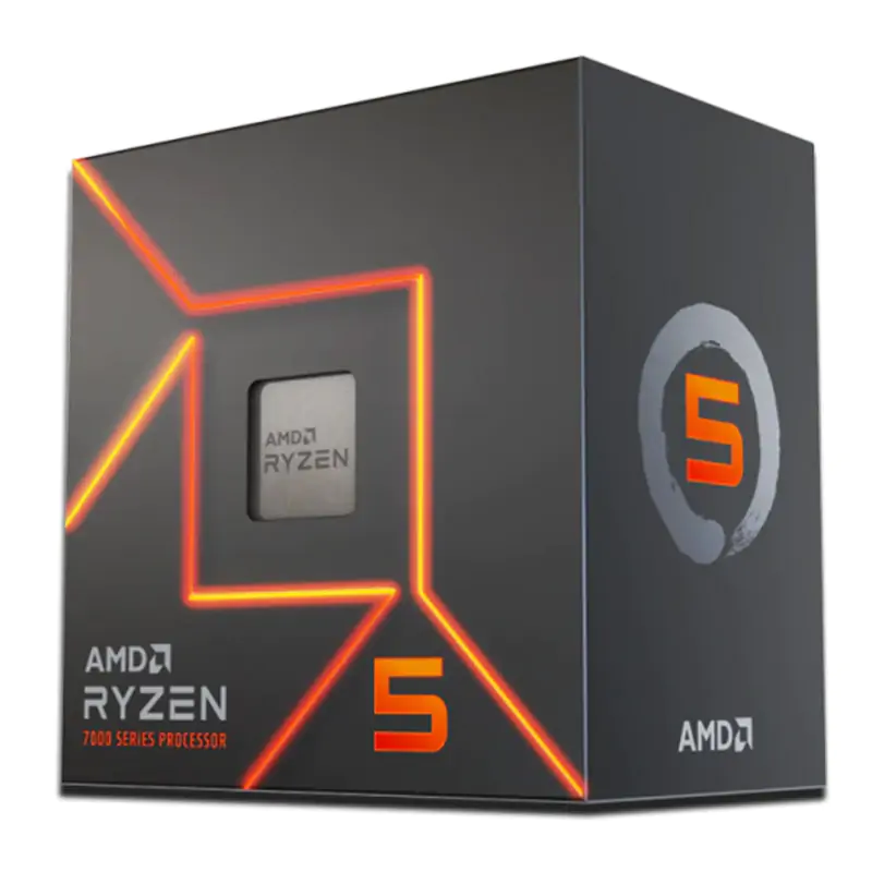 AMD Ryzen 7600 Core AM5 CPU Processor with Wraith