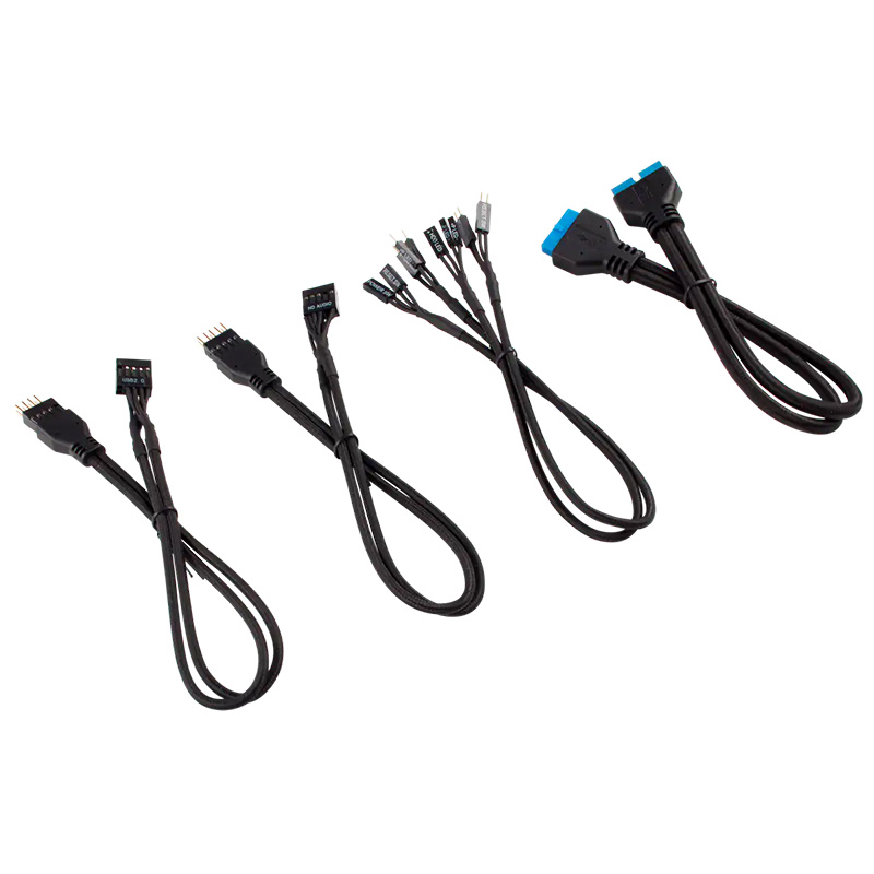 Corsair Premium Sleeved Front Panel Extension Kit 30cm Black (CC-8900244)