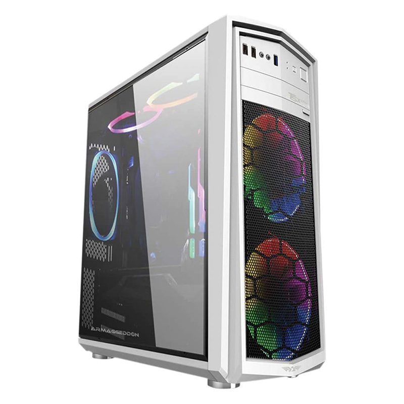 Armaggeddon T5X Pro II ATX Gaming Tower Case (T5X Pro II White)